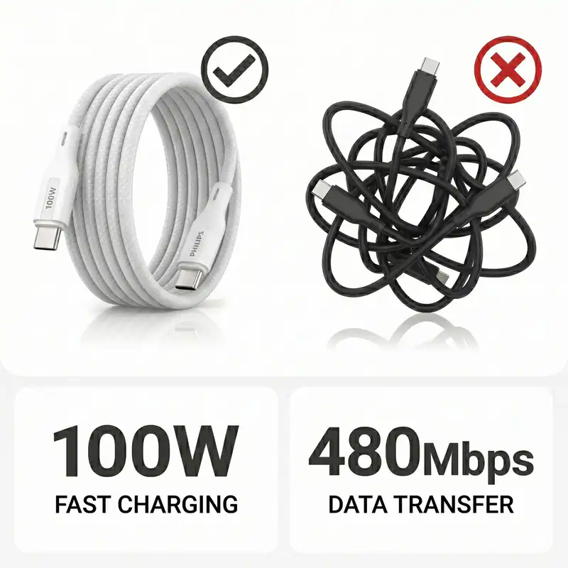 DLC7130CW CtoC 1M 100W MAGNETIC WHITE5