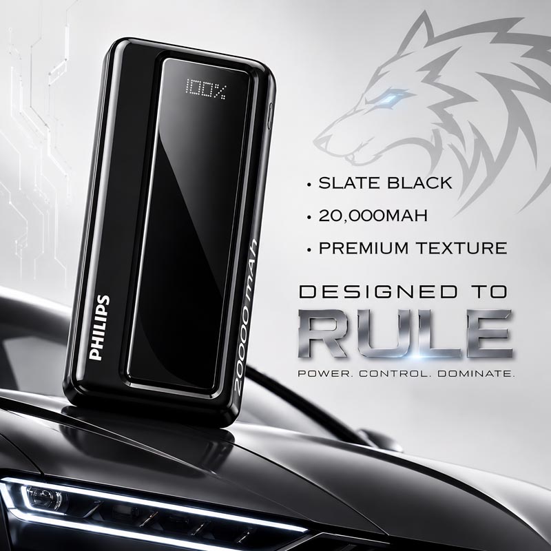 (NEW Redesign) DLP1721NB 20K BLACK Power Bank - 4