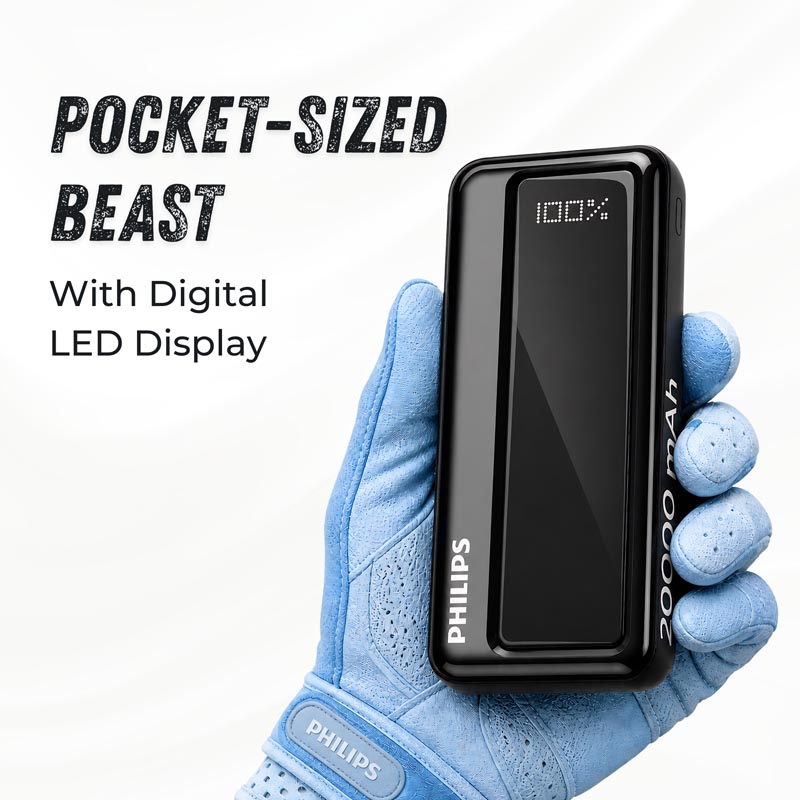 (NEW Redesign) DLP1721NB 20K BLACK Power Bank - 8