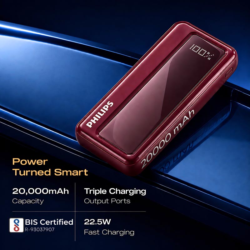 (NEW Redesign) DLP1721NR 20K RED Power Bank - 2