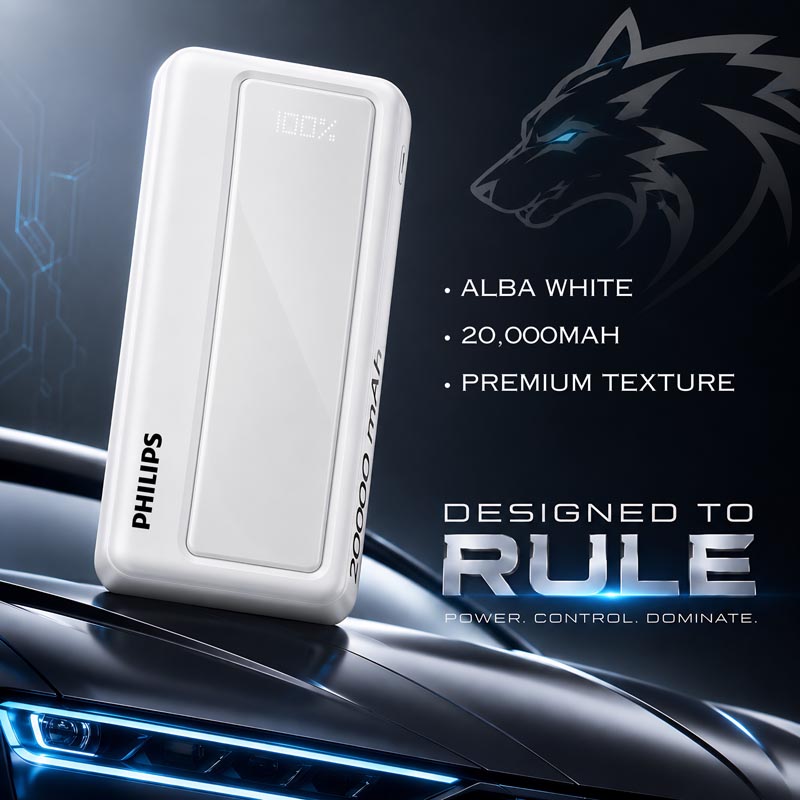 (NEW Redesign) DLP1721NW 20K WHITE Power Bank - 4