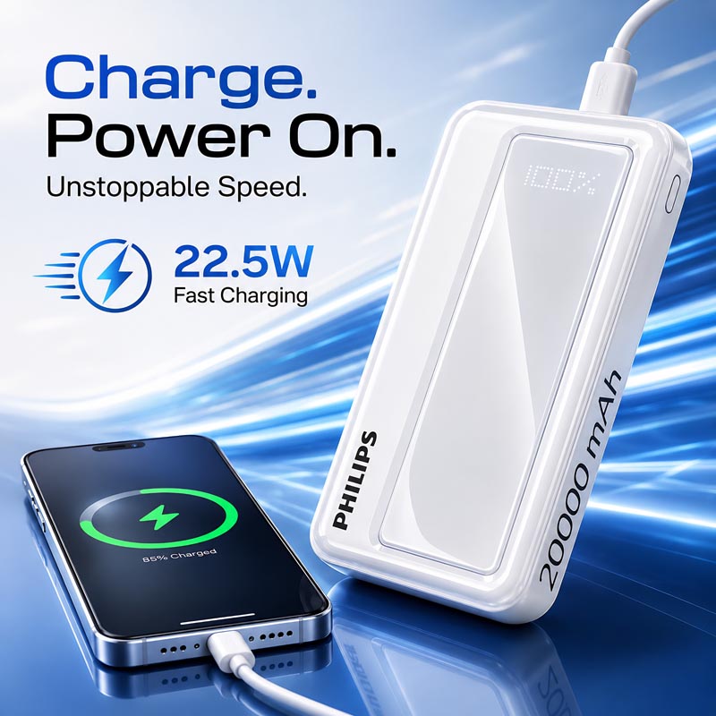 (NEW Redesign) DLP1721NW 20K WHITE Power Bank - 6