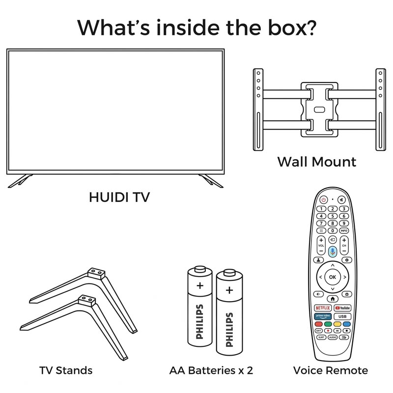 Huidi 32 inch Google TV catalog - 23