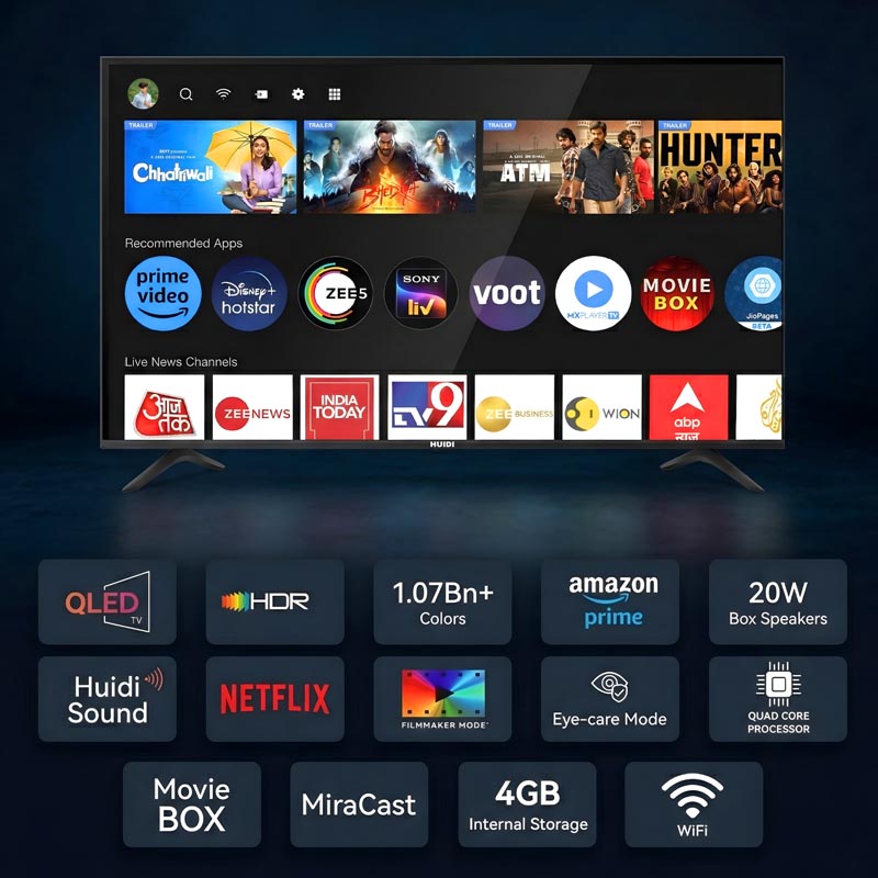 Huidi 40 inch QLED FHD catalog - 3