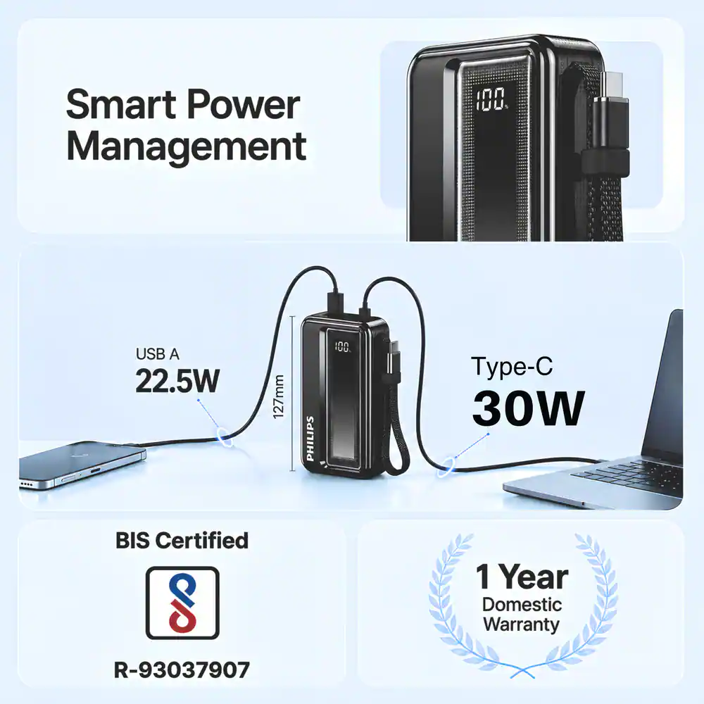DLP2711NB Power Bank 10K 10